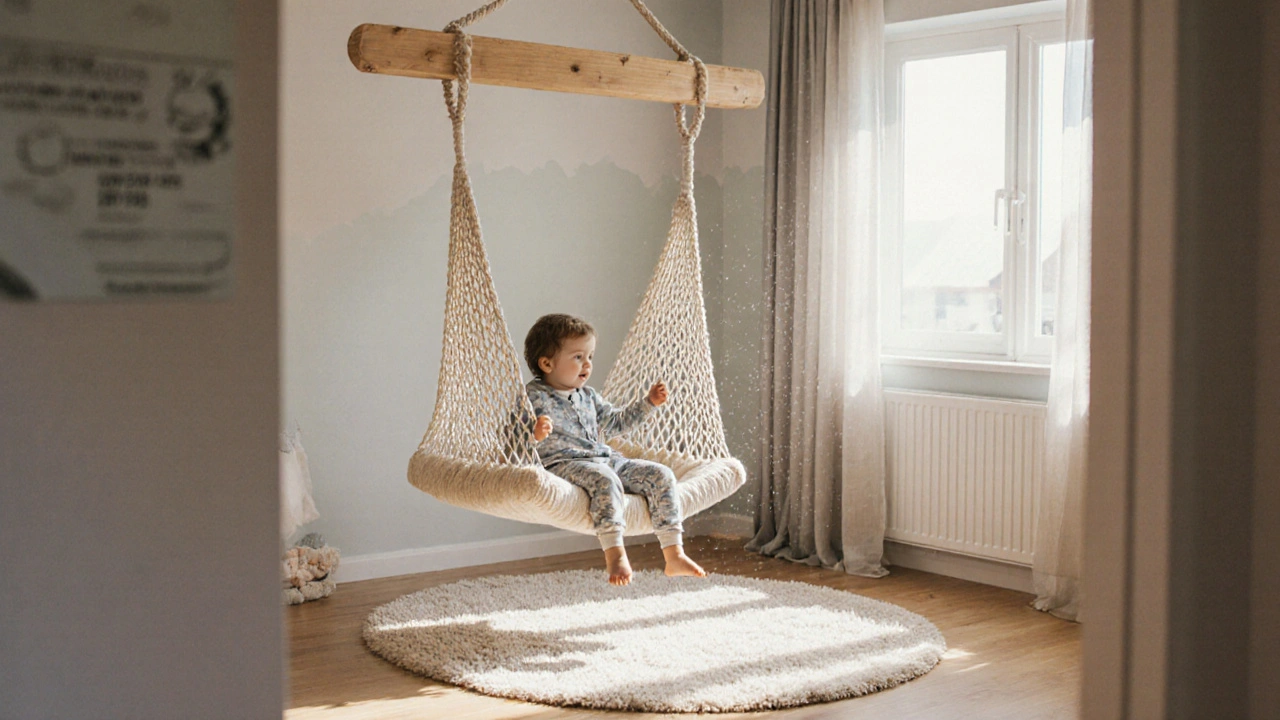 Závěsné sítě a houpačky v dětském pokoji: jak vybrat bezpečnou a trvanlivou variantu