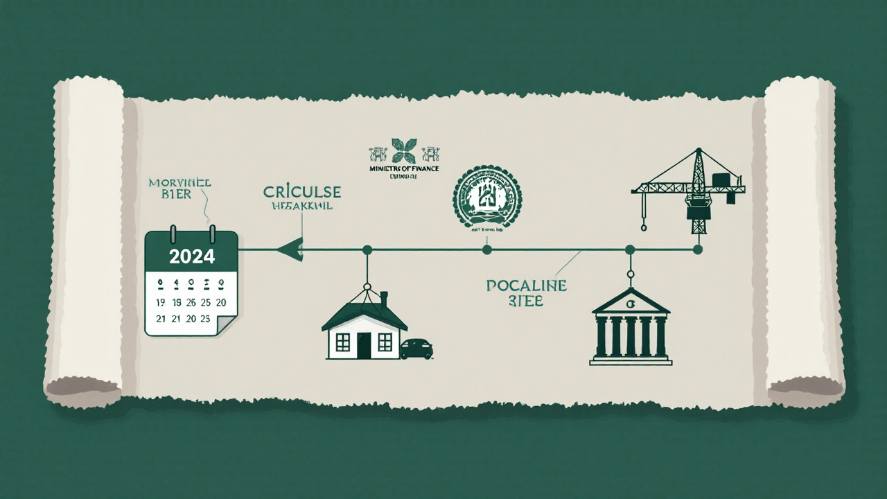 Časová osa s důležitými termíny pro daňové osvobození při prodeji nemovitosti v ČR.