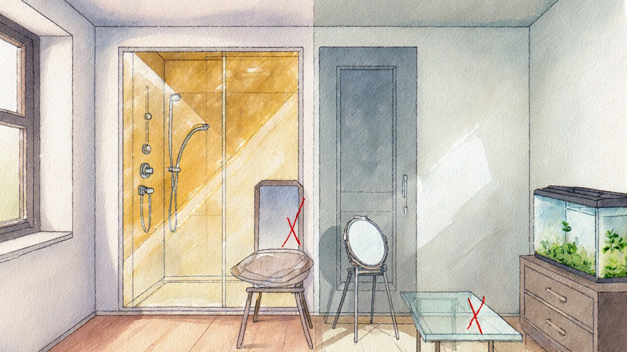 Porovnání skel, které jsou a které nejsou kryty pojištěním bytu.