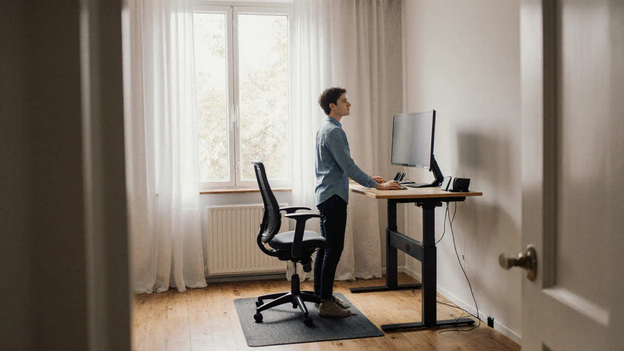 Stojací stůl v home office: jak ho správně nastavit a proč se vyplatí investovat