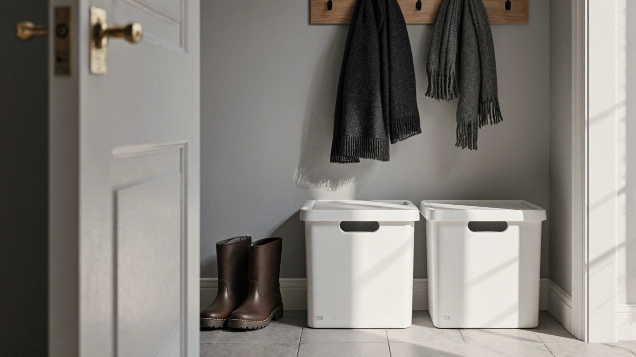 Úložné koše a boxy v předsíni: jak rychle uklidit a udržet pořádek
