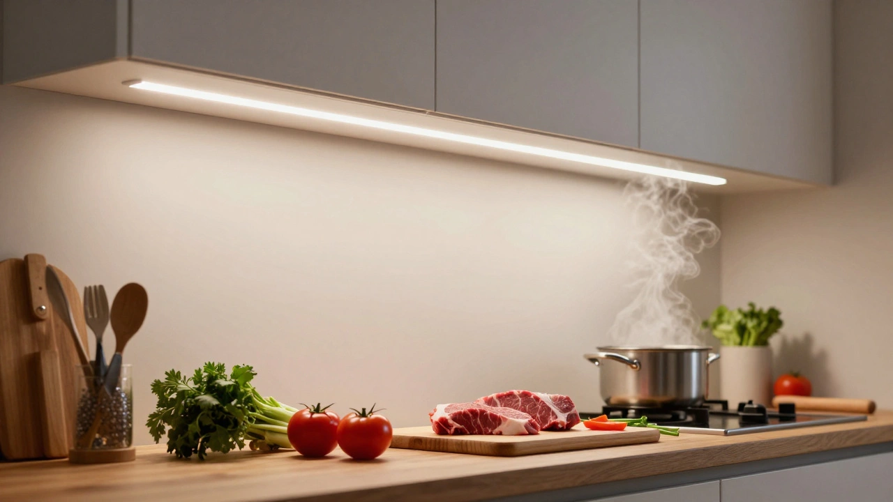 Kuchyňské LED pásky: jak vybrat správné osvětlení pod skříňky a do polic
