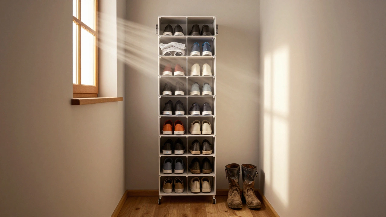 Úložný prostor na obuv v předsíni: jak udržet čistotu a sušit boty efektivně