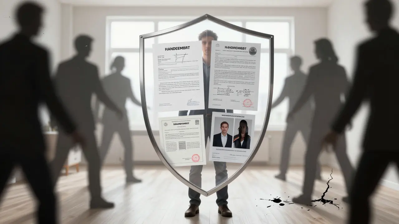 Právní dokumenty tvoří štít chránící nového vlastníka před skrytými vadami bytu.