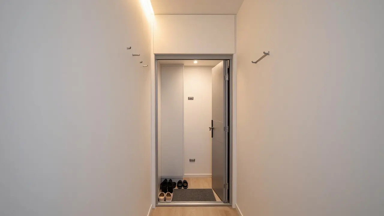 Vstupní zóna v malém bytě: jak efektivně využít skládací a závěsné systémy