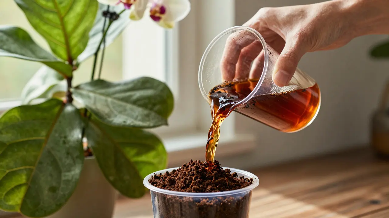 Ekologické hnojení interiérových rostlin: kompostový čaj a bio přípravky