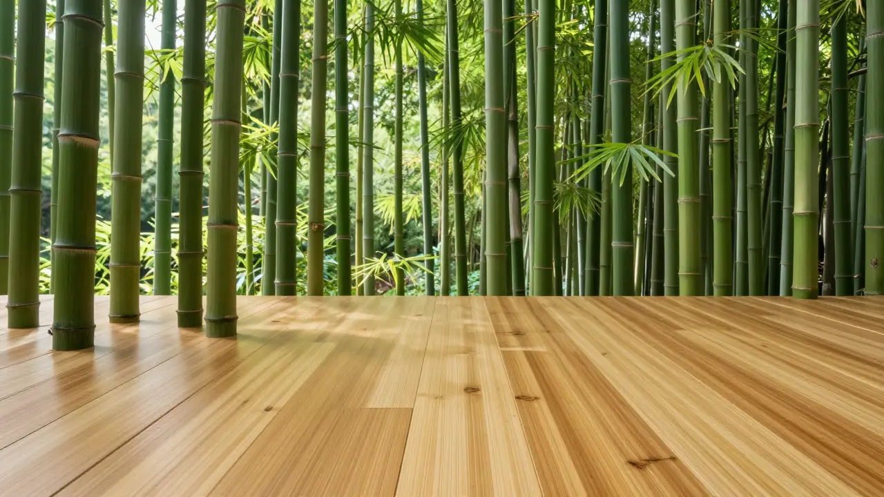 Přírodní bambus se proměňuje v dokonale hladké dřevěné prkna.