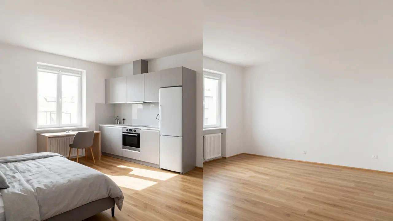 Pronájem zařízeného vs. nezařízeného bytu: Co vybrat a jak na tom vydělat