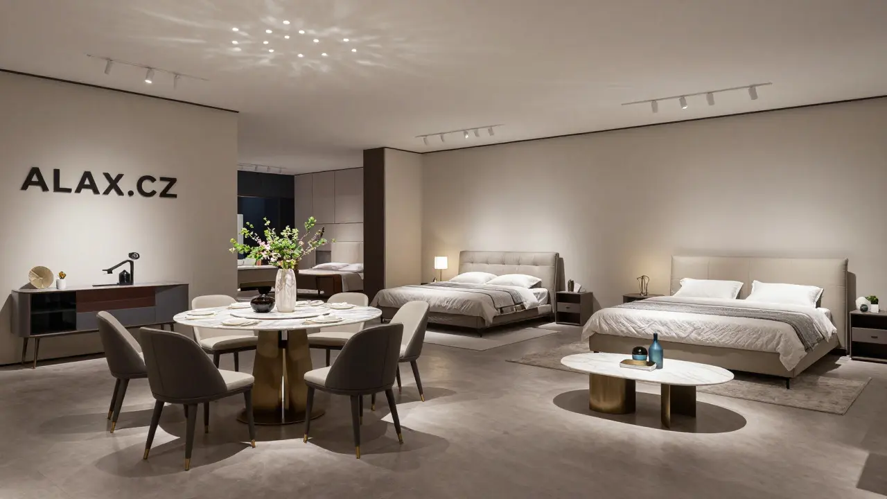 Luxusní showroom s italským designem a prémiovými materiály
